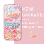 P&otilde;rutuskindel Cartoon Astronaut Crystal Case T&auml;iskaanega kaamerakaitse L&auml;bipaistev pehme telefoni korpus Huawei Honor iPhone Infinix Tecno jaoks Honor 20