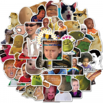 50 tk/pakk Naljakas meem Kass Lahe kleebis Mootorratas S&uuml;learvuti Telefon Kohver S&uuml;learvuti Autopudeli m&auml;nguasi Trendikas kleebiskleebis m&auml;nguasi 50pcs