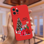 J&otilde;ulu- ja uusaasta kingitus punane telefoni&uuml;mbris iPhone 13 Pro 11 Pro Max 12 mini XS XR 6 6S 8 7 Plus moet&uuml;druku &uuml;mbris Fundas iPhone 13Pro Max