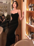 Vintage Designer mood Seksikas Slim Fit Bodycon kleit naistele Long Party Club balli&otilde;htu rihmaga Midi kleidid 2024. aasta suve r&uuml;&uuml; S must