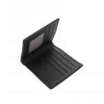 Moodne meeste &uuml;hev&auml;rviline rahakott L&uuml;hikese stiiliga rahakotid, nahast rahaklambrid, mitme kaardipesaga rahakott, meeste rahakott must