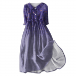 Naiste suvise vabaaja moeprintiga rev&auml;&auml;rin&ouml;&ouml;biga kolme neljandiku varrukatega rihmakleit L sinine