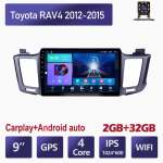 Android 2 Din auto multimeediumipleier Toyota RAV4 2012-2015 peaseadmele Stereo Carplay GPS-navigatsioon BT WIFI 2+32GB 2+32GB
