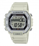 Casio Standardne digitaalne valge vaigust rihmaga kvarts MWD-110H-8AV 100M meeste k&auml;ekell hall