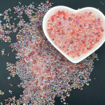 Kodused peotarbed DIY Ehted Aksessuaarid Magic Color 50g/pakk Segav&auml;rvilised mullihelmed L&auml;bipaistvad klaasist kerahelmed Mittepoorsed mullihelmed 1mm-3mm 50g/pack