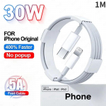 30 W originaal kiirlaadimiskaabel Apple iPhone 14 13 12 11 Pro Max USB C kaabel X XR XS 7 8 14 Plus telefonilaadija tarvikud 1m
