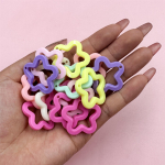 Kaelakee K&otilde;rvar&otilde;ngaste Valmistamine 30mm Pentagram Star Ripats 40Tk Kommid V&auml;rv DIY Ehted Materjal Ripatsid Mood Akr&uuml;&uuml;l mitmev&auml;rviline