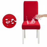 Veekindel elastne toolikate s&ouml;&ouml;gitoale K&ouml;&ouml;k Pulmahotell bankett Restoran m&auml;&auml;rdumisevastane istmekate Housse De Chaise punane