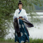 Ristkraega Hanfu Hiina Wei ja Jini d&uuml;nastiate stiilis paari &uuml;likond 2XL