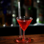 Loominguline l&otilde;bus spiraalne kokteiliklaas P&ouml;&ouml;rlev Martini Creative Long Tail Cocktail &otilde;lgedest veiniklaas baaripidude tarbeks