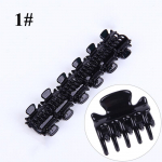 Hea Plastik 6 tk Naistele 3 cm Pikk Klamber Mini Must Juuksen&otilde;el Juukseklamber 10 K&uuml;&uuml;nist