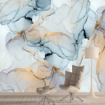 Marmorist tapeet Abstraktne seinatapeet Marmorist tindiga tapeet, mis sobib elutuppa magamistuppa kontorisse kodukaunistus marmorist seinamaaling 200 cm(W) x 140 cm(H)
