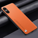 Luksuslik PU-nahast &uuml;mbris Sony Xperia 10 VI 10VI tagakaas, matt silikoonist kaitsega telefoni&uuml;mbris Sony Xperia 10 V 10 IV 5G jaoks For Xperia 10 VI oranž