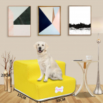 Uus hingav v&otilde;rk, kokkupandav lemmikloomatrepp, eemaldatav lemmiklooma voodi kassi koera kaldtee One Size kollane