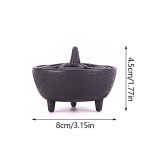 1 tk Malmist Viirukip&otilde;leti Teetseremoonia L&otilde;hna Suitsu Ahi Dekoratsioon Viirukihoidja 4.5x8cm