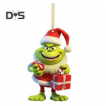 J&otilde;uluroheline p&auml;kapikk rippkaunistus J&otilde;uluvana Roheliste juustega p&auml;kapikk akr&uuml;&uuml;l Kodukontor j&otilde;ulupuu seinal aknal rippuv kaunistus ripats B