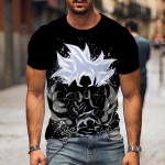 2024 Dragon Ball Z &Uuml;lem&otilde;&otilde;duline Meeste T-s&auml;rk Meeste T-s&auml;rk Trend Goku Laste Vegeta R&otilde;ivad L&uuml;hikeste varrukatega XL