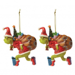 2 tk j&otilde;uluehteis roheline karusnaha p&auml;kapiku nuku ripats akr&uuml;&uuml;l pidulik rippuv kaunistus j&otilde;ulupuu koduseks autokontoriks K