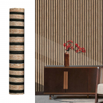 45 cm isekleepuv suur rull veekindel taustaga lauakapp puidust triipudega seinakleebis PVC