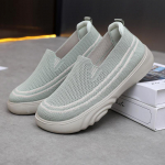 Naiste k&otilde;ndimissokid, elastsed silmkoelised kerged slaidid hingavad joogatossud, tennised naistele Sportlikud vabaaja j&otilde;usaali platvormiga tossud 35 tumepruun v&auml;rv