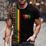 Meeste T-s&auml;rk Ethnic Tribal Dashiki T-s&auml;rgid Aafrika mustritega 3D Prindiga Mehed L&uuml;hikeste varrukatega 0 Kaelusega Harajuku Y2k Tees Topid R&otilde;ivad L