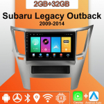 Android Carplay autoraadio Subaru Legacy Outback 2009-2014 multimeediumipleieri peakomplekti stereo GPS-navigatsioon BT WIFI 2+32GB 2+32GB
