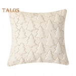 Dekoratiivne padjap&uuml;&uuml;r litritega j&otilde;ulupuu mustriga, peidetud lukuga, padjakate magamistuppa, elutuppa, diivanile, uusaastapeo dekoratsioon, padjakate 45x45cm