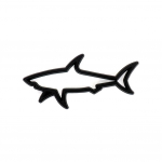 Auto Kleeps 3D Metall &Otilde;&otilde;nes Kala Hai Autode Embleem M&auml;rk Kleebised Mootorratta Arvuti K&uuml;tusepaagi Korgi Tarvikud Kleebised must