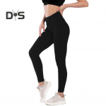 Naiste s&auml;&auml;rised k&otilde;rge v&ouml;&ouml;kohaga Slim Fit sametvooder Paksendatud p&uuml;ksid Hip Lift Yoga Fitness Botting p&uuml;ksid S tumehall v&auml;rv