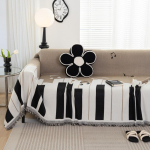 Klaveri klahviga diivanikate Diivanir&auml;tik &Scaron;enillist diivanikate Lemmiklooma matt Elutoa muusikam&auml;rgid Diivanikate Tekk 180x130cm kohv