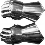 Keskaegsed soomuskinnad, teraskindad, soomuspaar | Keskaegne r&uuml;&uuml;tlikost&uuml;&uuml;m| Warrior metallist kinnas 33 cm