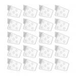 20 tk k&uuml;lmiku ukse riiulijagajad, sile serv, klambrivaba disain k&uuml;lmik Mitmeotstarbeline korraldaja reguleeritavad eraldajad 20PCS