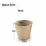50x taimek&auml;ivituspaber, seemnepaber, kasvupoti taimikute tass, kasvukastialus K&ouml;&ouml;giviljaistutusmasin Aialill k&ouml;&ouml;giviljade jaoks, biolagunev, keskkonnas&otilde;bralik 50pcs 6cm