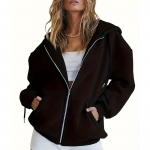 Mood &Uuml;hev&auml;rvilised Vabaaja Suur Suurus Kapuutsiga Pusad Naiste Spordir&otilde;ivad Mood T&auml;nav Vaba L&otilde;ikega Lukuga Pusa Naiste &Uuml;ler&otilde;ivad S&uuml;gis Talv Naine Kapuutsiga Mantlid 31037 S valge