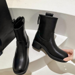 Naiste talve uued saapad Nahast kiilu k&otilde;rge kontsaga kauboi l&auml;&auml;nesaapad Kingad v&auml;listingimustes naiste kingad 35