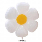 10 tk Daisy Balloon Hiiglaslikud valged lilled Alumiiniumfooliumist &otilde;hupallid s&uuml;nnip&auml;evaks Baby Shower Pulma Daisy peokaunistused 10pcs L