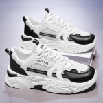 V&otilde;rk Hingav Paks Tald Pehmed ja Mugavad Spordi Isa Kingad Vabaaja Platvorm Sport Libisemiskindlad Meeste Kingad Zapatillas Hombre 39 must