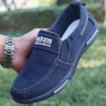 Mood Canvas Meeste kingad Denim N&ouml;&ouml;riga Meeste vabaajajalatsid Uued Plimsolls Hingavad meeste jalatsid Kevad-s&uuml;gis tossud 459 6 sinine