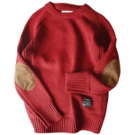 Meeste Pullover Sviiter S&uuml;gismood vabaaja lahtine paks O-kaelusega villane kootud Oversize Harajuku t&auml;navar&otilde;ivad kudum M-5XL L punane