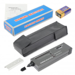 Teemanttesterpliiats K&otilde;rge t&auml;psusega Ehted Teemanttester Kaasaskantav V&auml;&auml;riskivide Valiku T&ouml;&ouml;riist LED-indikaator Ehtetesti pliiats must