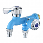 Kahe peaga kiiravatav pesumasina segisti, vastupidav, vastupidav veetoru jaotur pesuruumi jaoks sinine