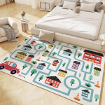 Laste m&auml;ngumatt Libisemiskindlad flanellvaibad lastetuppa Kodu Elutuba Magamistuba K&ouml;&ouml;k Vaip Masinaga pestav p&otilde;randamatt 140x200cm-55x79in