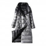 Kahepoolne pikk sulejope kevad-s&uuml;gisene turtlene kaelusega valge pardi sule soojad pargid Must kuldhall helesinine roheline valge S-5XL XL