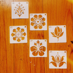 48 tk Mandala &scaron;abloonid Maalimine Ainulaadne Loov, &Scaron;abloonid, Plaatidele Puidule