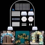 Reguleeritav &otilde;hupallikaare komplekti raam S&uuml;nnip&auml;eva &otilde;hupallide statiivihoidik &Otilde;hupallikaare kolonn Pulmade taustadekoratsioon Baby Shower as show