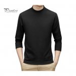 Kevad-s&uuml;gis meeste kaelu kaitsev poolk&otilde;rge krae Kahepoolne Saksa sametine Slim Fit veniv pikkade varrukatega Pullover Basic Pusa koduseks kasutamiseks 2XL roheline