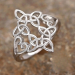 925 sterlingh&otilde;bedast n&otilde;iakunsti keldi s&otilde;lme s&otilde;rmused naistele Eternity Cross Finger Rings Vintage Amulet Ehted Kingitus 6