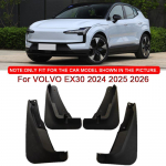 VOLVO EX30 2024 2025 2026 jaoks, auto stiil ABS-auto porilappide pritsmekaitse porikaitsed porilapid eesmise tagumise poritiiva auto lisaseadmed must