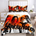 Tokio Hotel 3D-printimine Rokib&auml;nd Kogu Hooaja Tekikott Voodipesukomplektid Pehme Tekikott ja Padjap&uuml;&uuml;rid &Uuml;hekohaline_Kahekohaline_Queen_King EU Twin 135x200cm