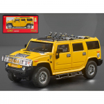 1/18 HUMMER H2 Highway 61 Maastur Diecast Auto Mudel Heli Valgus Simulatsioon Laste Kingitus 1/18-Size:28*11*12cm kollane
